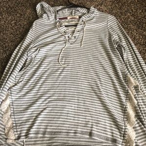 Long sleeve cross top